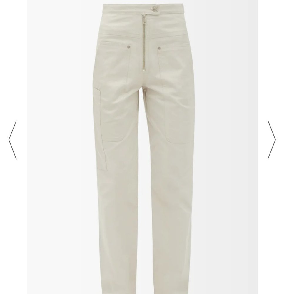 Isabel Marant Etoile Phil Cargo Pants 34 Beige Boho very Chloe Anthropologie
